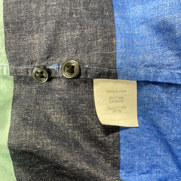 J Crew Striped Long Sleeve Cotton Blouse XL - Picture 8 of 9